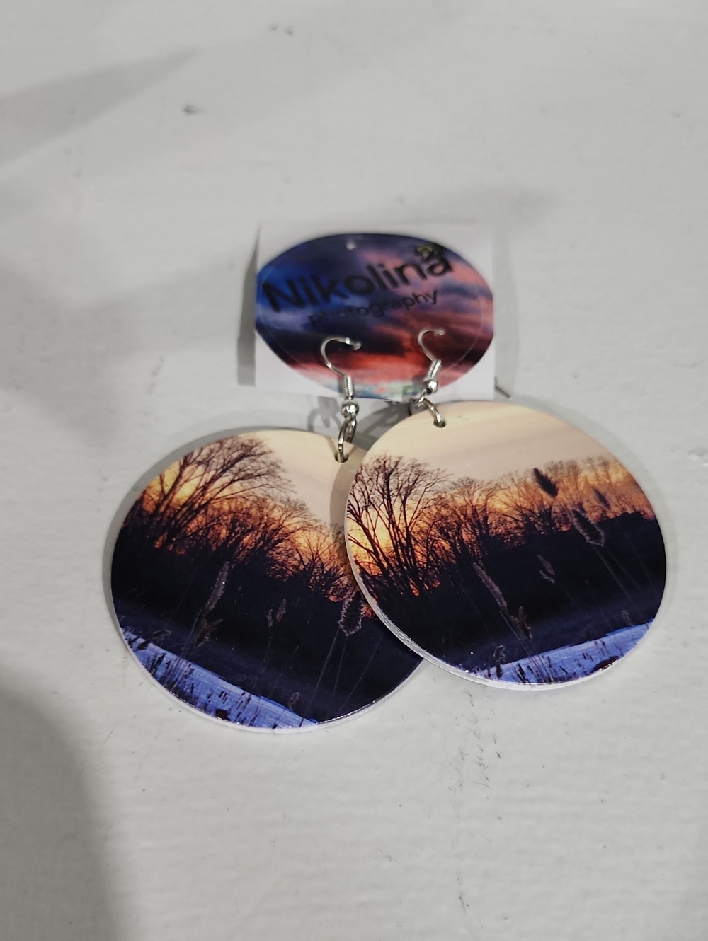 🧚‍♂️Sunset Winter Landscape Earrings